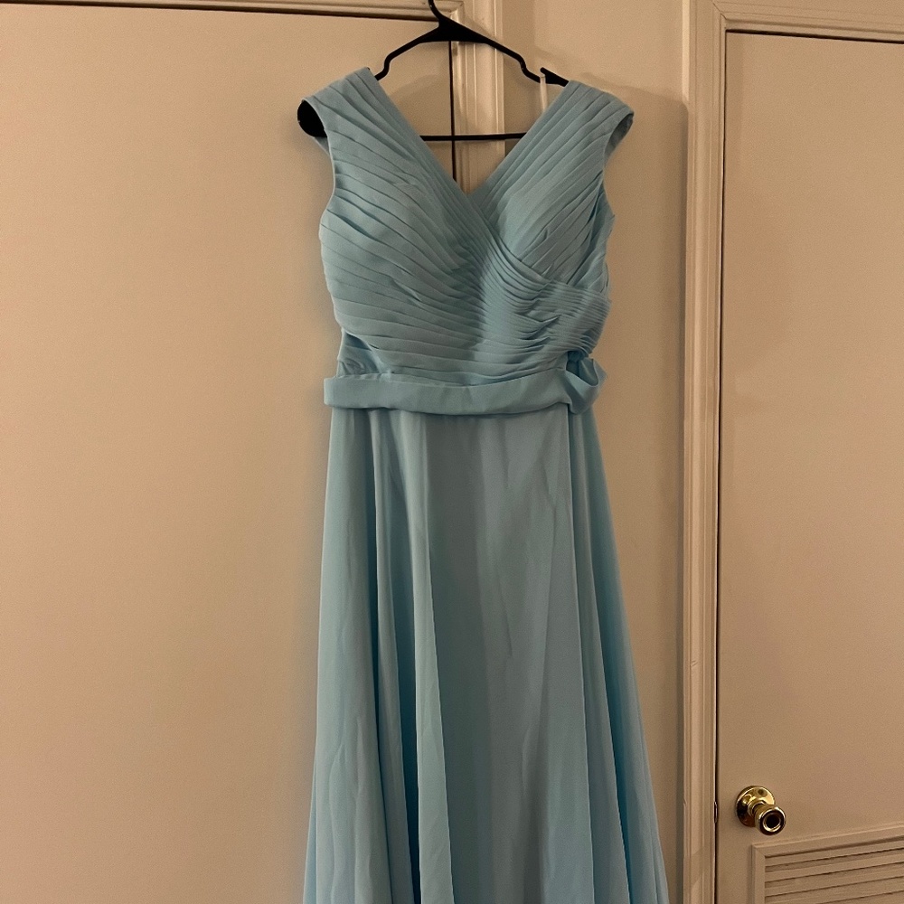 Sky Blue Bridesmaids Dress From KF Bridal